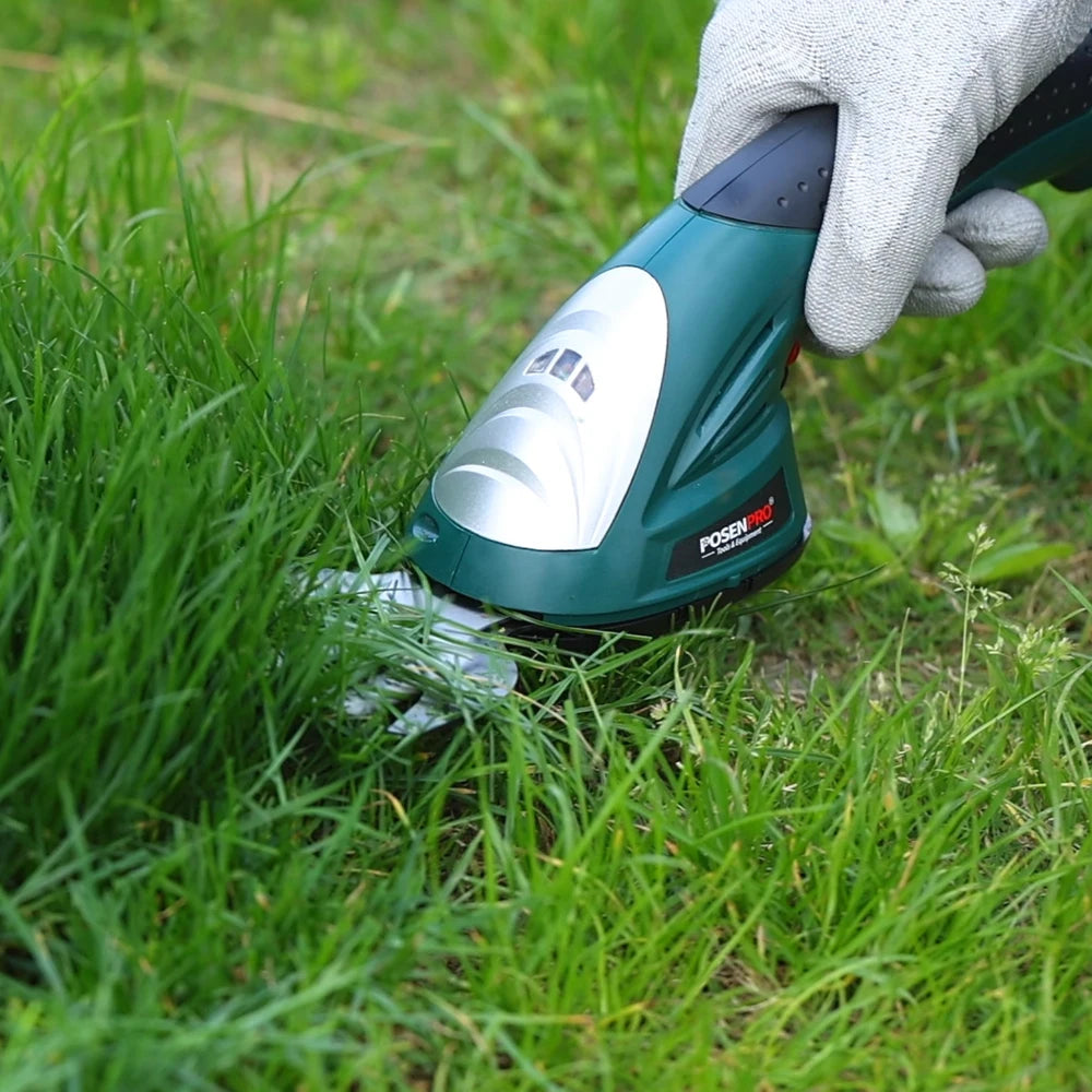 PosenPro Cordless 7.2V Pruning Shears And Hedge Trimmer Tool