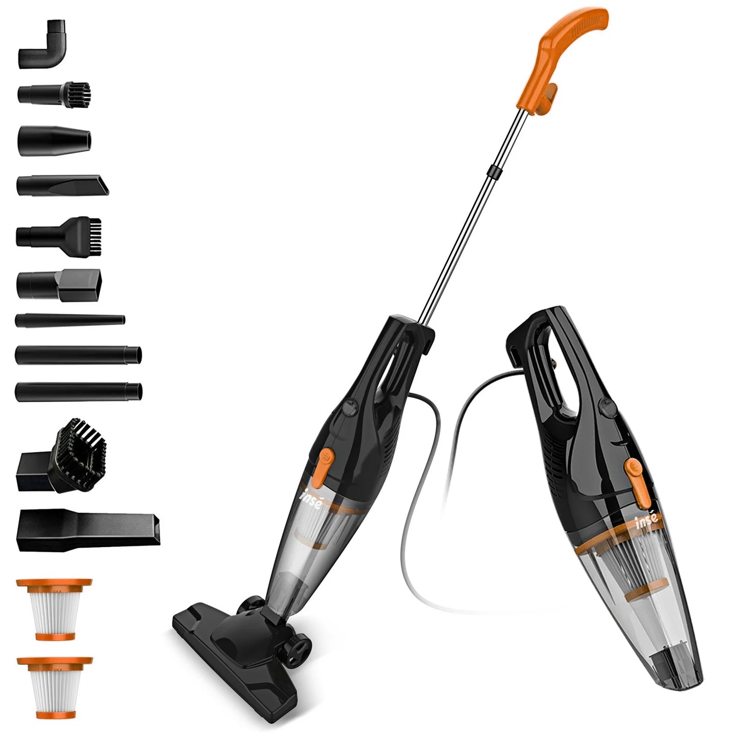INSE Corded Vacuum Cleaner R7 R6X R3S 3In1 Lightweight
