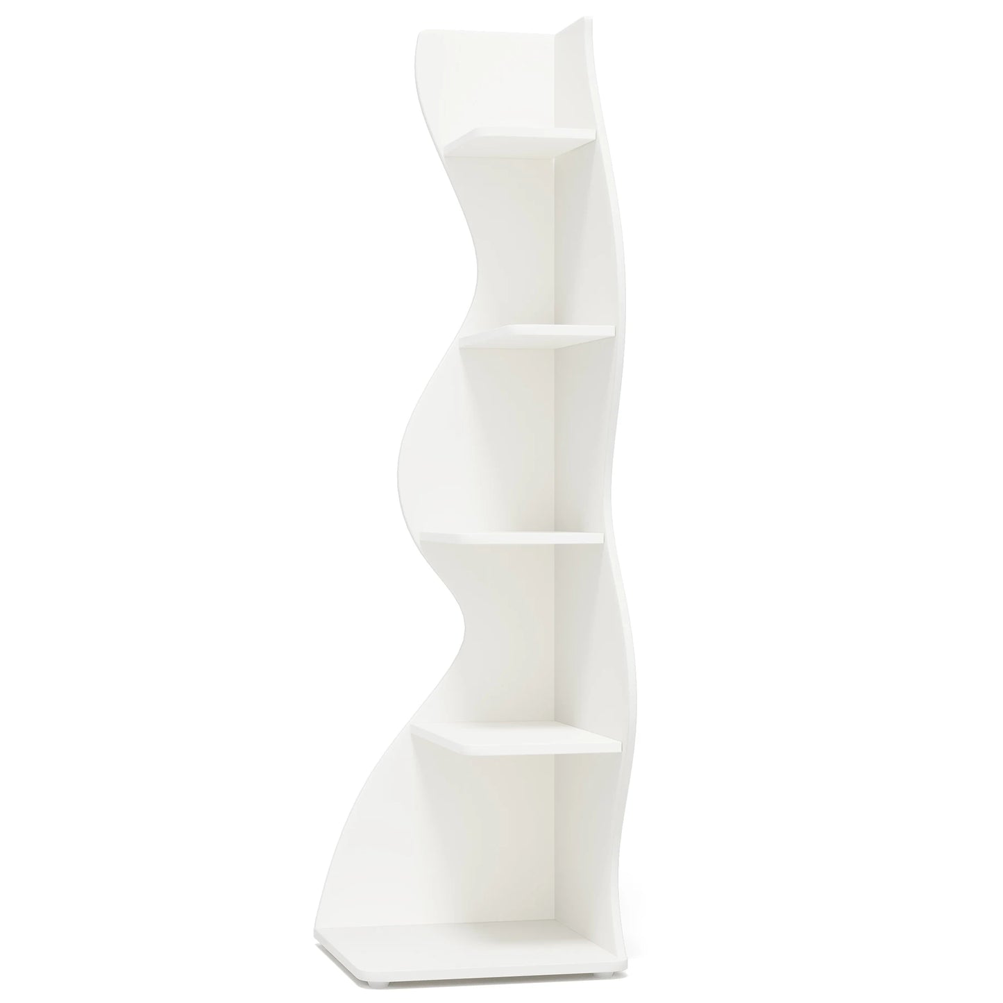 Tribesigns 5 Tier Corner Shelf Modern Wall Bookcase Storage Rack