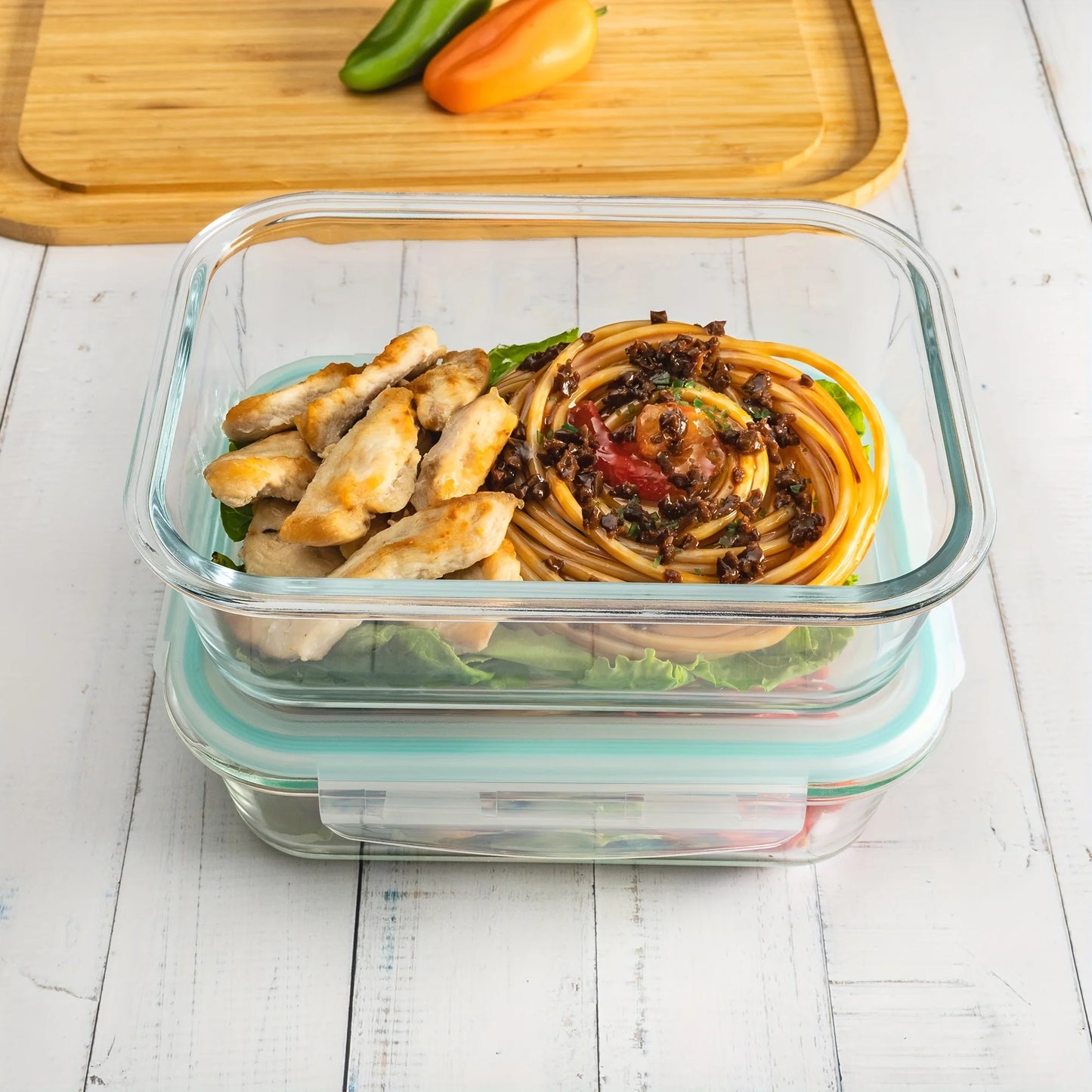 Airtight Glass Food Storage Containers 10 Piece Set