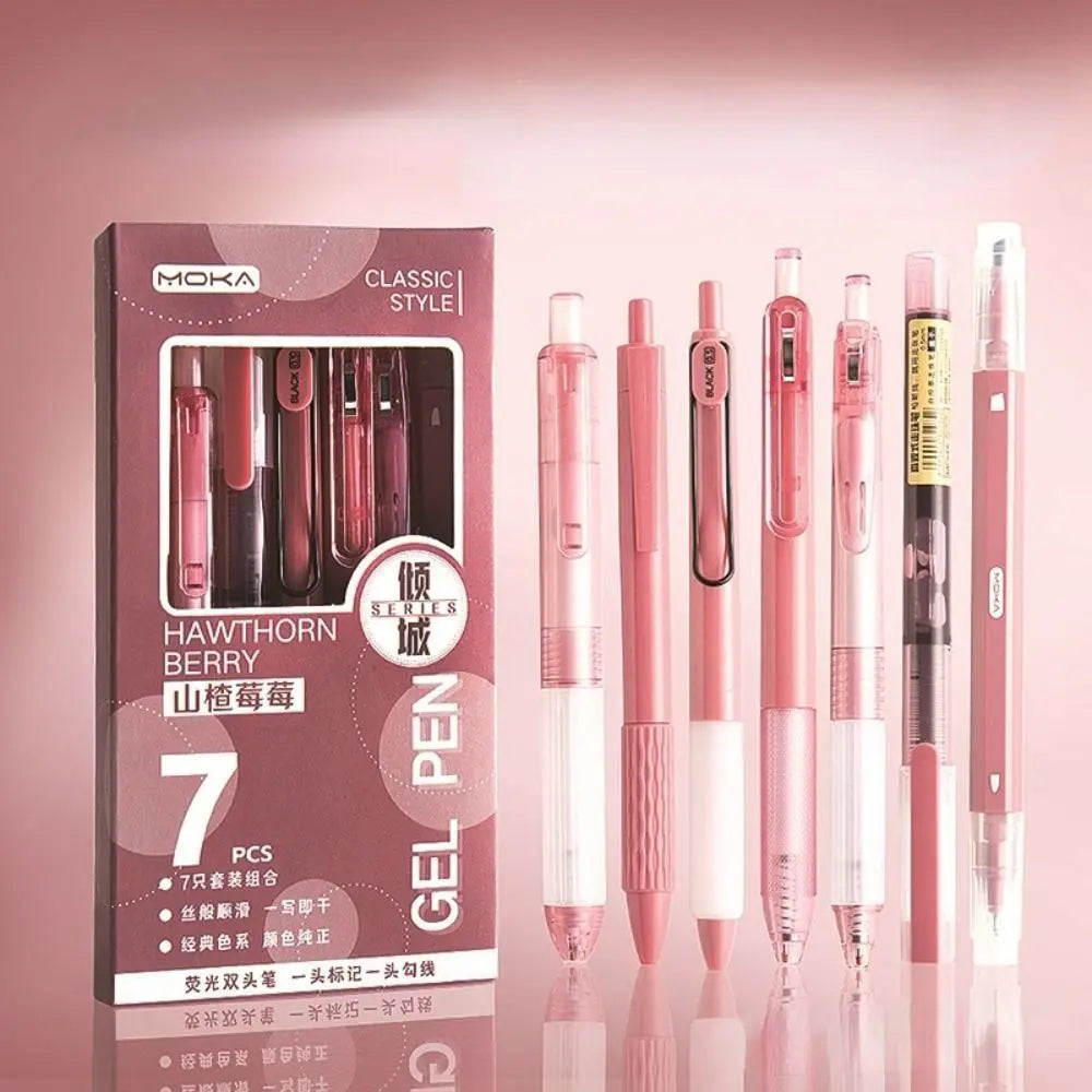 Retractable Gel Pen Set With Quick Dry Ink For Students