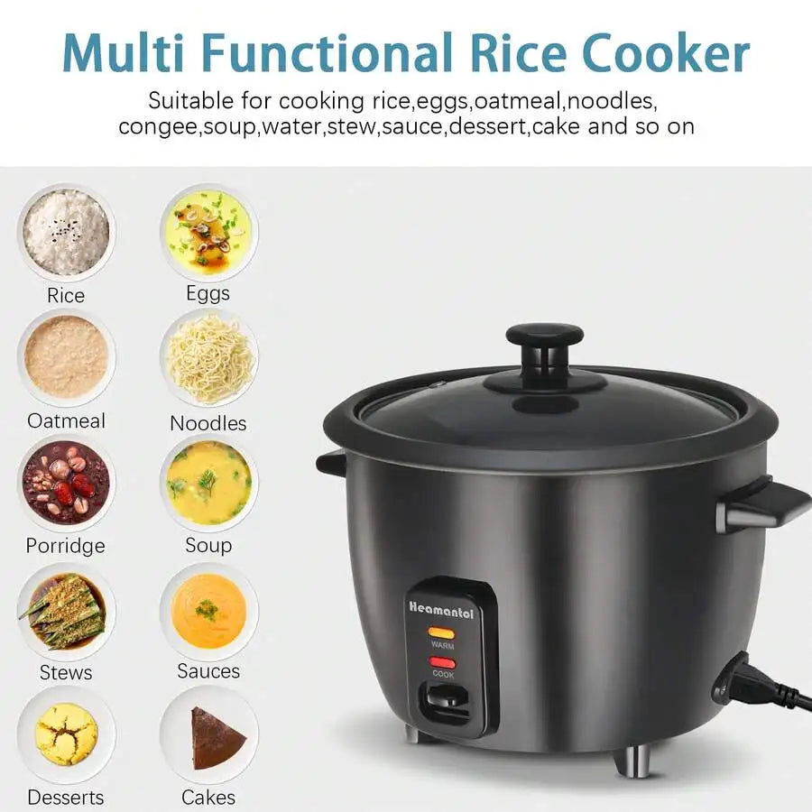 XMSJ Mini Electric Rice Cooker Stainless Steel Inner Pot