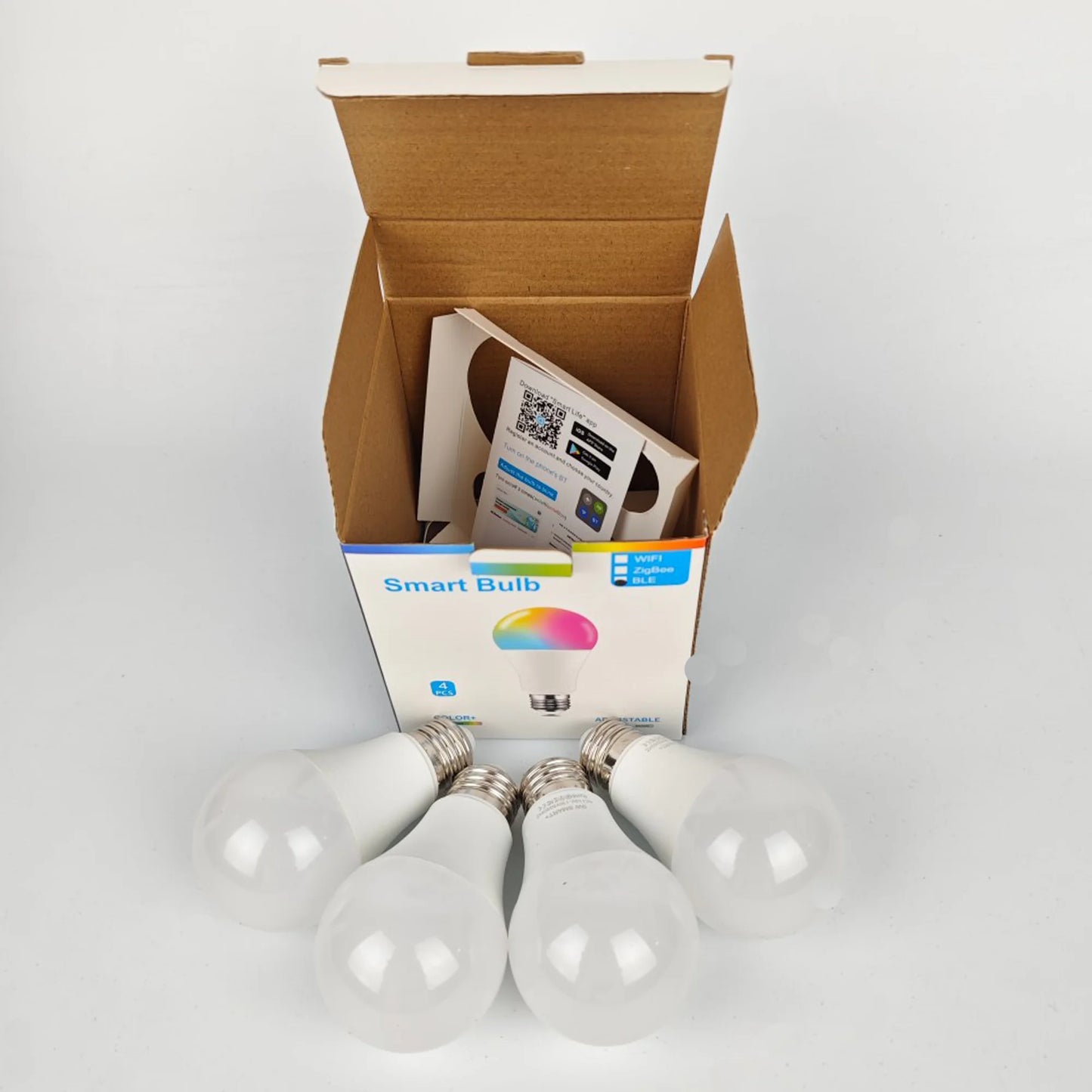 Smeileas Smart RGBCW LED Bulbs 4 Pack With Music Sync