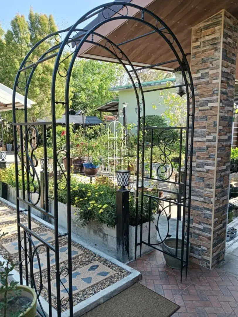 Heavy Duty Iron Garden Arbor Trellis Frame For Climbing Plants