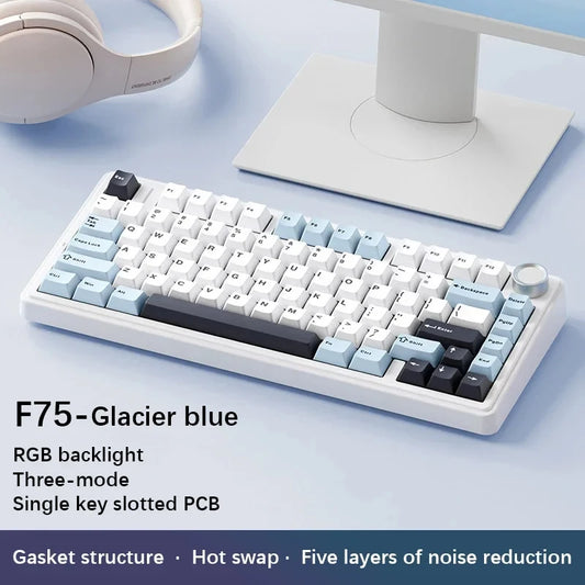 AULA F75 Wireless Bluetooth Mechanical Keyboard With RGB Backlight