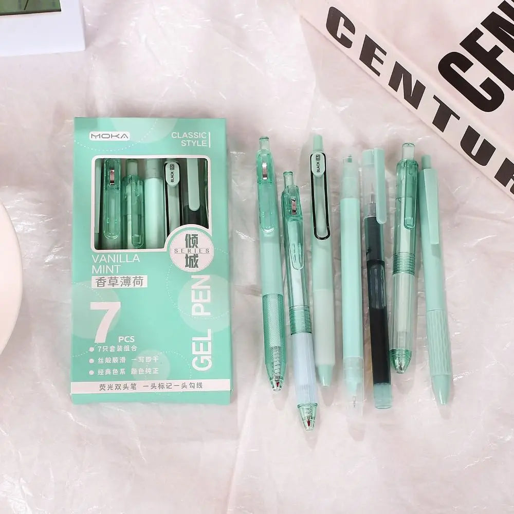 Retractable Gel Pen Set With Quick Dry Ink For Students
