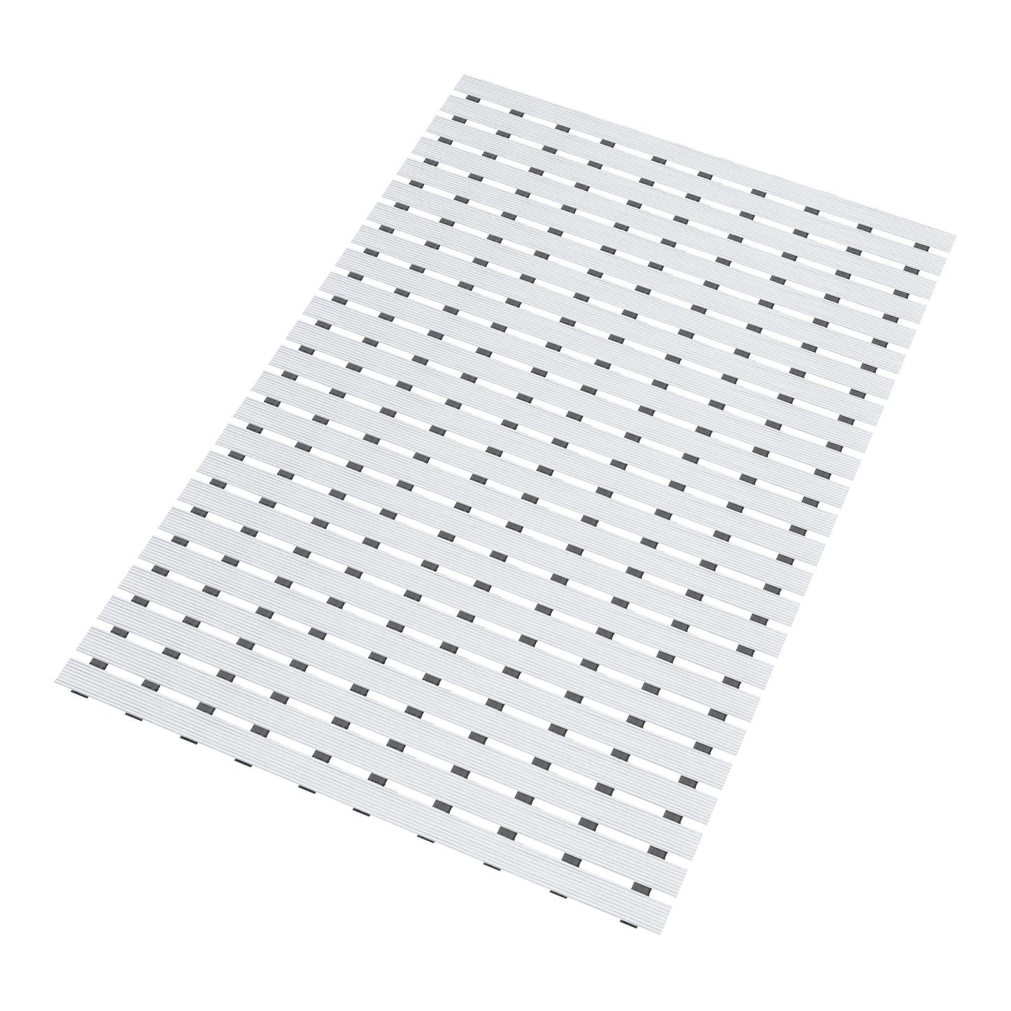 Bymaocar PVC Shower Mat Non Slip Bathroom Floor Mat With Drainage Holes