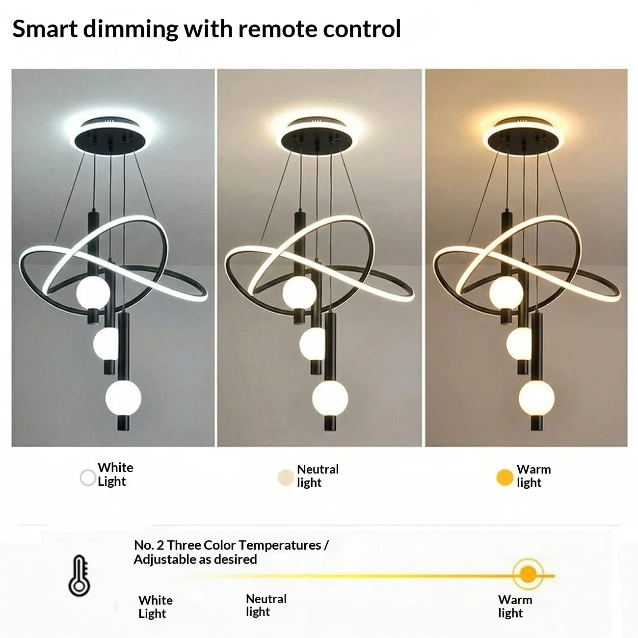 Lollipop LED Pendant Light With Three Lighting Modes