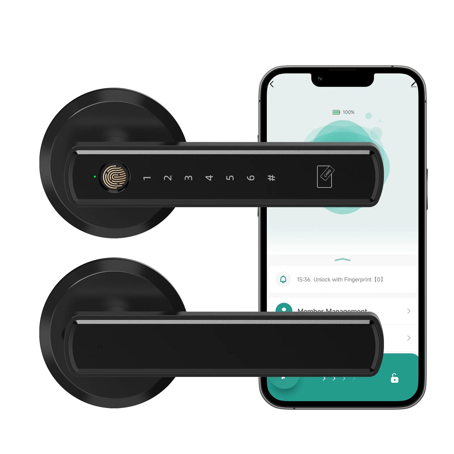 Viladepot Biometric Smart Lock With Fingerprint And Bluetooth App Control