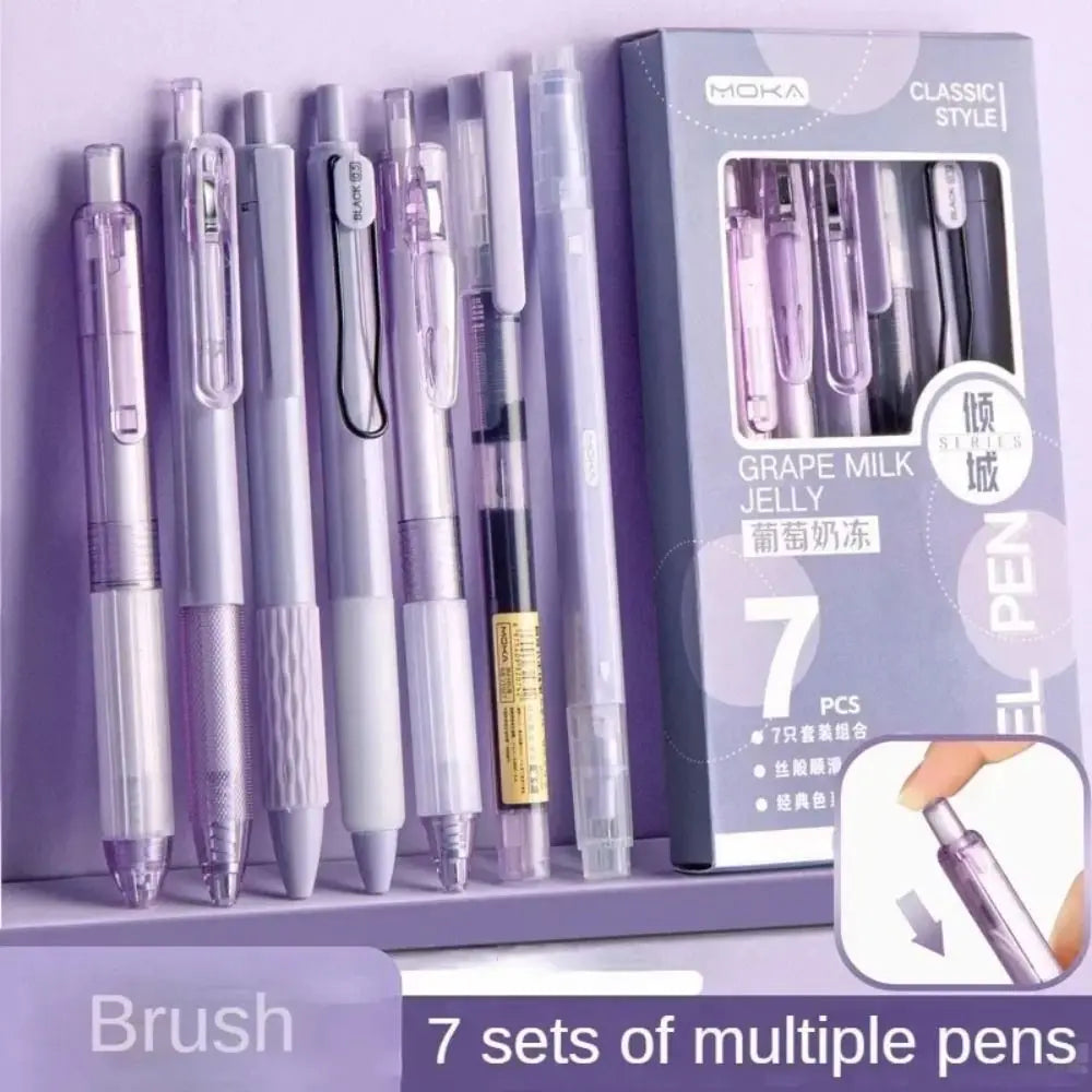 Retractable Gel Pen Set With Quick Dry Ink For Students