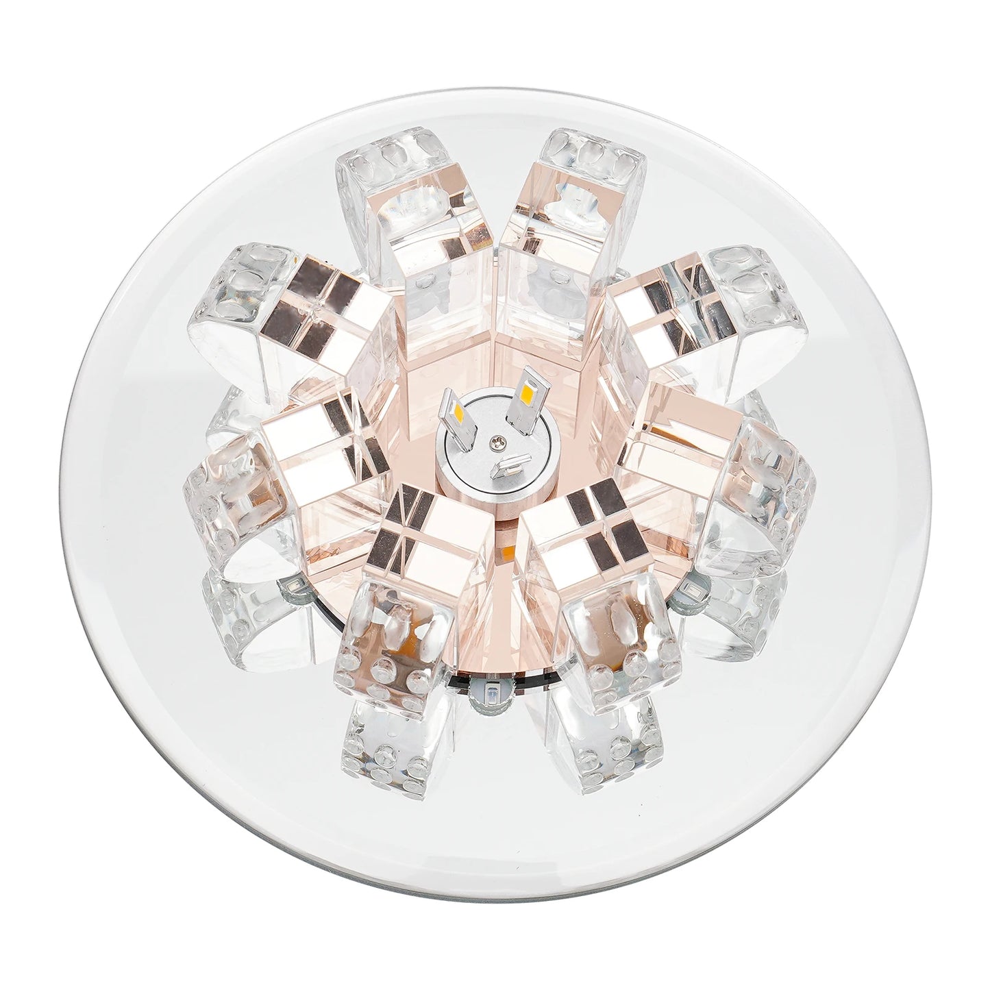 Crystal Flush Mount Ceiling Lamp 9W LED 85-265V Wide Voltage