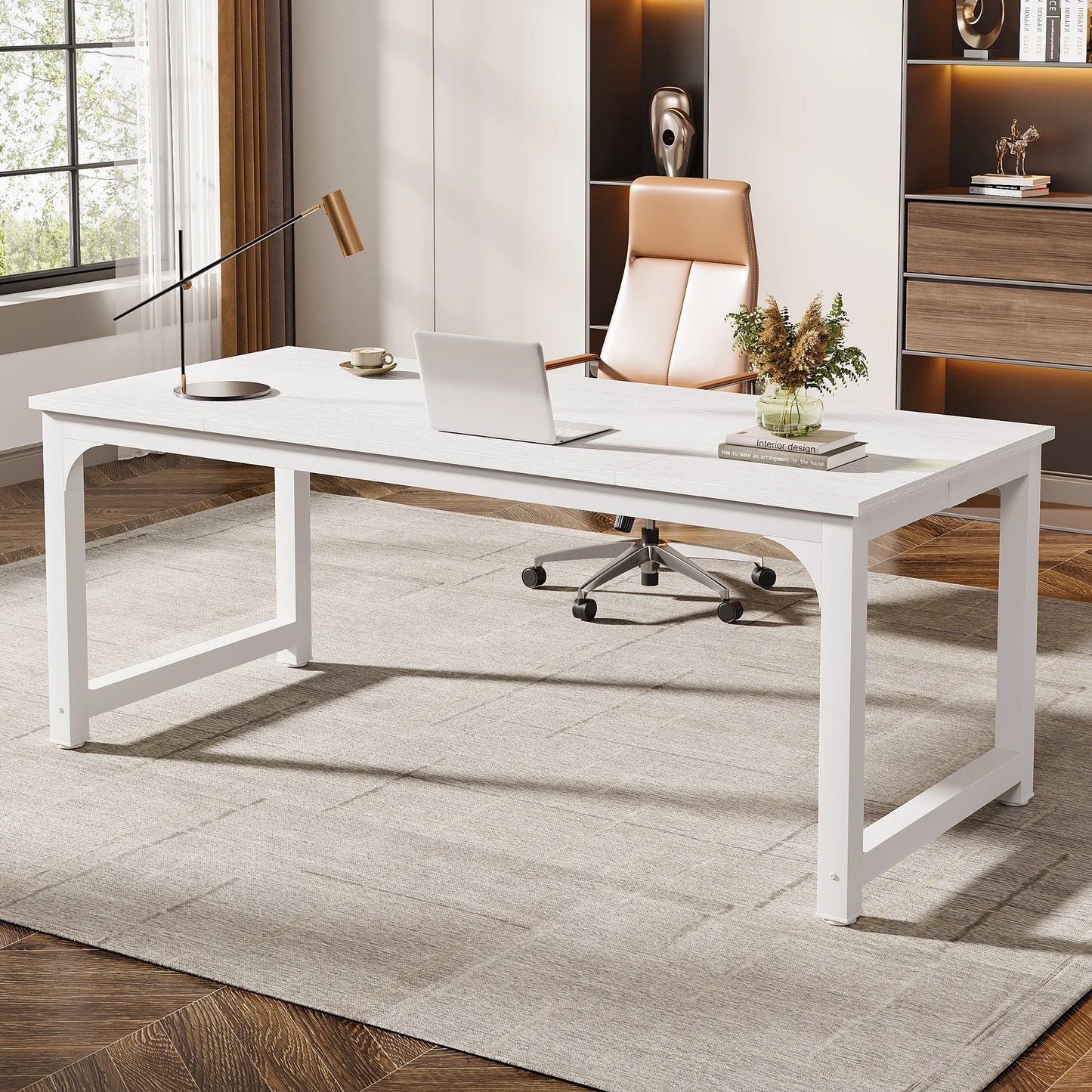 Tribesigns Modern Computer Desk Large Office Workstation for Home Office