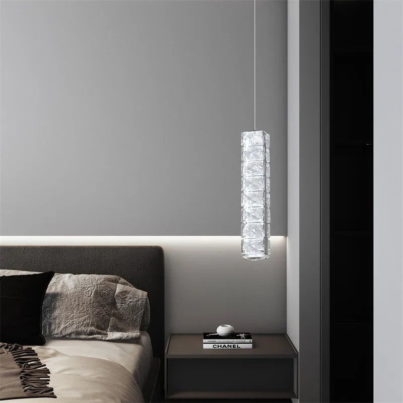 VETRULUS Nordic K9 Crystal Pendant Ceiling Light Fixture